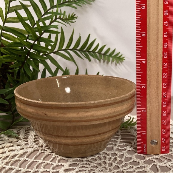 Antique Striped Stoneware Bowl - Picture 11 of 14